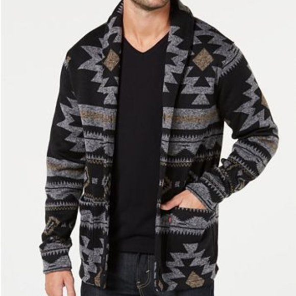 Levis Shawl Aztec Western Cardigan 